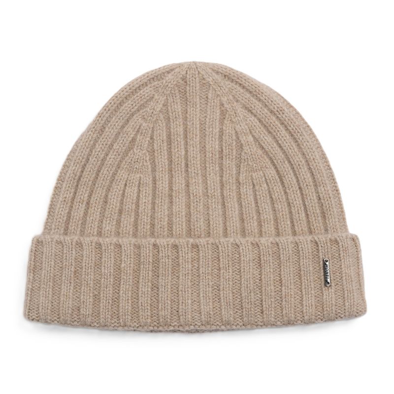 Ferro Cashmere Beanie Stone Sand