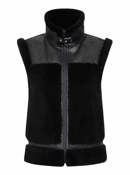 Hovedbilde WOOLLAND SOLVEGGEN PILÉ VEST DAME BLACK
