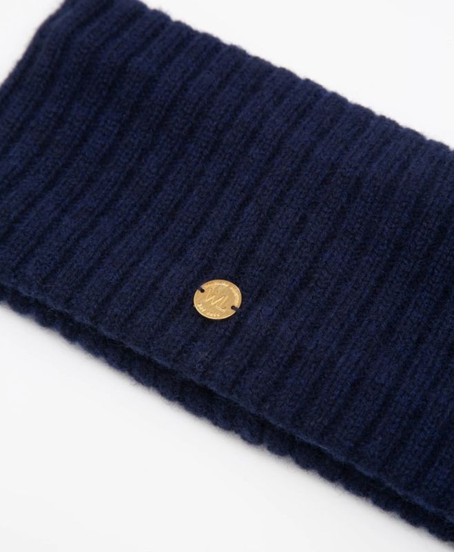 Stryn Knitted Headband Blue Ink