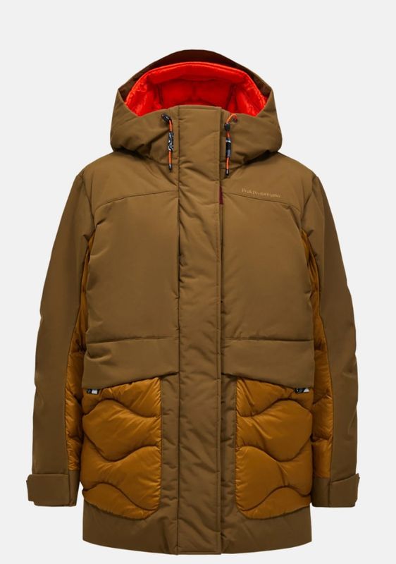W Infusion Helium Down Parka Meadow Moss