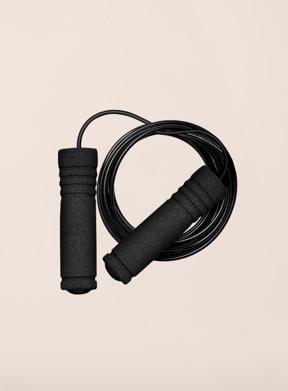 CASALL JUMP ROPE FOAM HANDLE BLACK