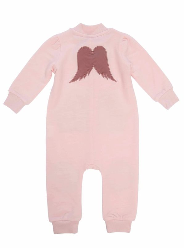 WOOLLAND BERGEN ULLFLEECE DRESS BABY OLD PINK