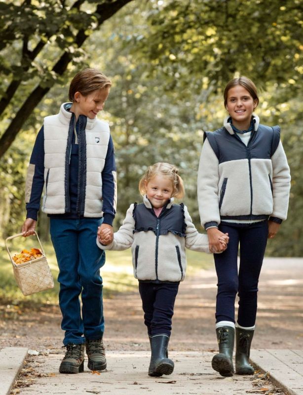 Stryn Fleece Jacket Girl Beige