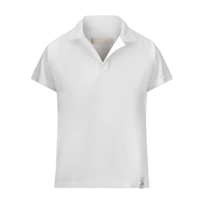 Mina Terry Polo White