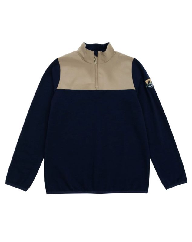 Brumundal Fleece Sweater Kids Blue Ink