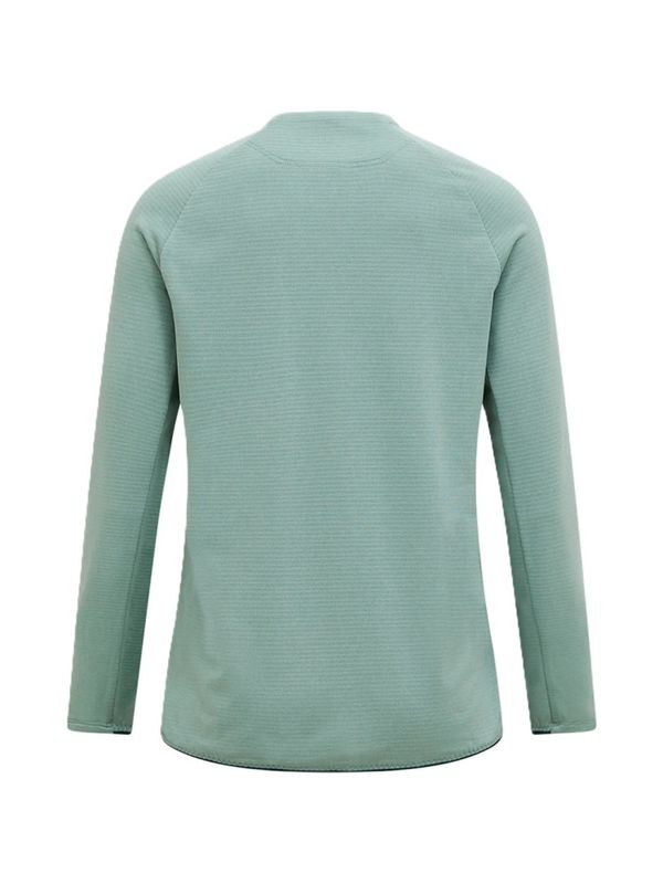 W Freelight Polartec Grid Crew Green Valley