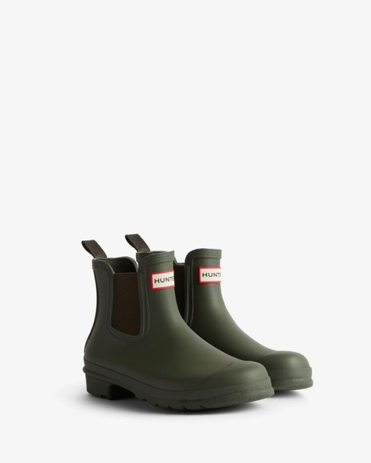 Hovedbilde HUNTER WOMENS ORIGINAL CHELSEA BOOTS DARK OLIVE