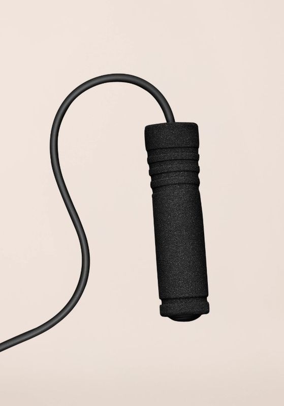 CASALL JUMP ROPE FOAM HANDLE BLACK